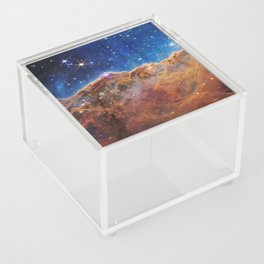 Carina Nebula Cosmic Cliffs Celestial Mountains NGC3324 JWST - NASA STScl James Webb Space Telescope Acrylic Box