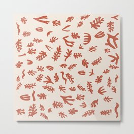 Matisse seaweed Copper Moondust Metal Print