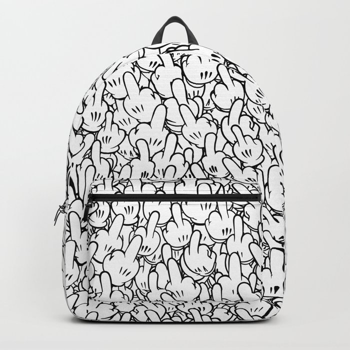 Middle Fingers Of Mickey Mouse Backpack By Dima V Society6