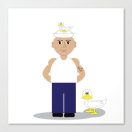 Sailor & Ducks Canvas Print
