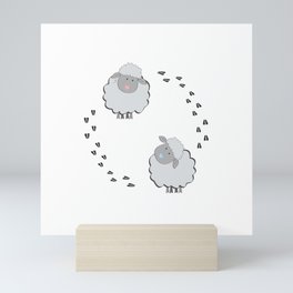 Cute Couple Mini Art Print