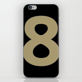 Number 8 (Sand & Black) iPhone Skin