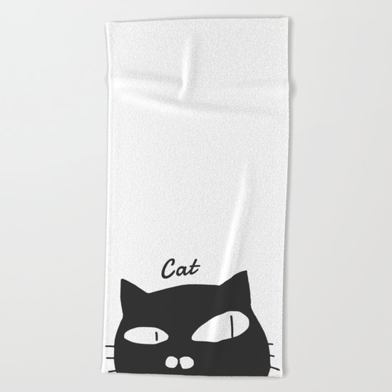 cat-154 Beach Towel