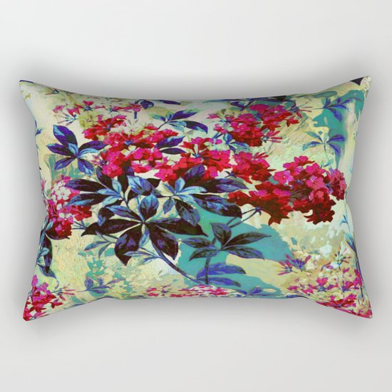 pretty red flowers Rectangular Pillow