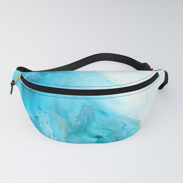 Abstract in Blue and Gold Fanny Pack