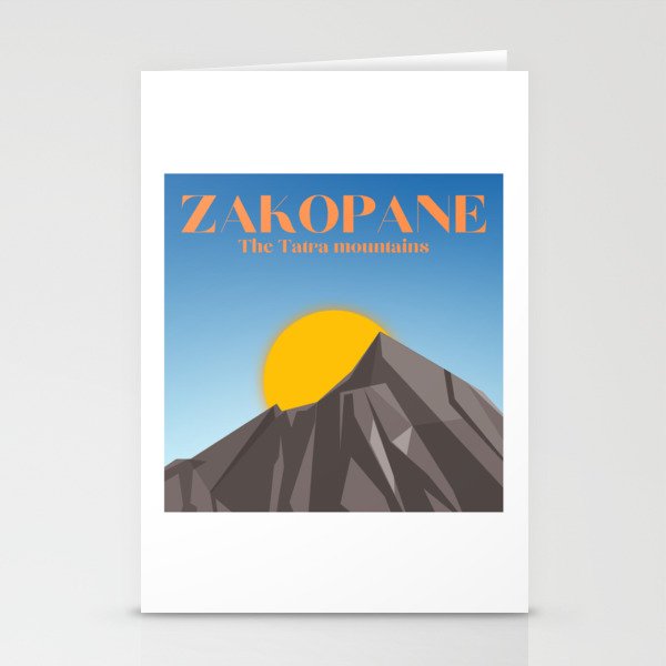 Zakopane Mountains Stationery Cards