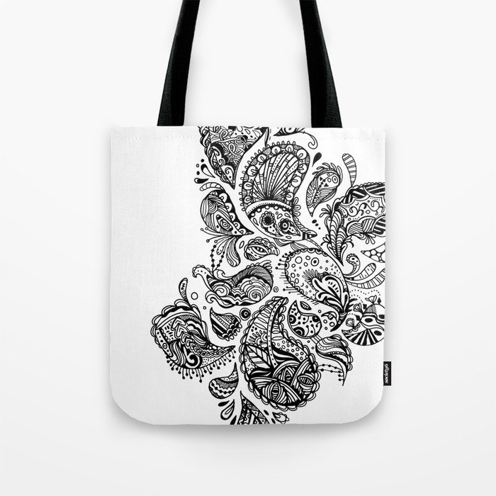 Extraterrestrial Paisley Tote Bag