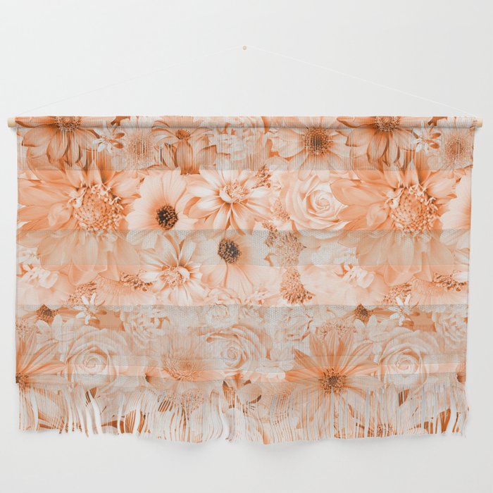 marigold orange floral bouquet aesthetic cluster Wall Hanging