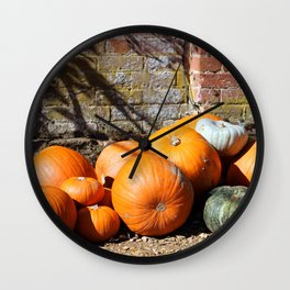 pumpkins and gourds Wall Clock