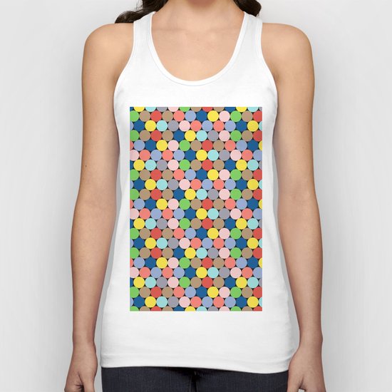 Colorful Geometric Pattern II Unisex Tank Top