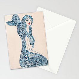 Portrait of a Mermaid Stationery Cards
