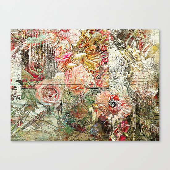 Funky Fantasy Floral Canvas Print