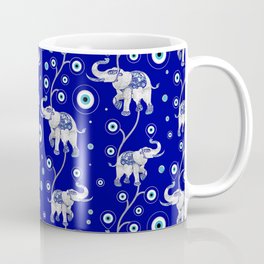 Evil Eye Elephant Good Luck amulet pattern   Coffee Mug