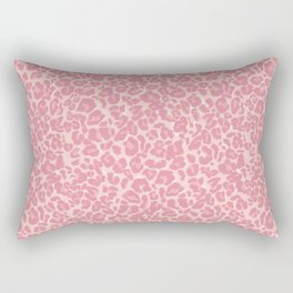 Pink Leopard Print Rectangular Pillow