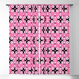 Funky Geo Modern / Pink Geometric Modern Pattern Blackout Curtain