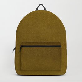 Ochre Yellow Velvet Texture Backpack