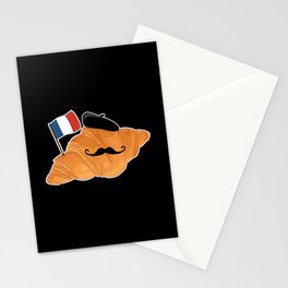 Croissant France Lover Funny French Food Stationery Card