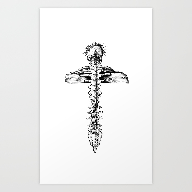 Backbone Art Print By Strange Society6