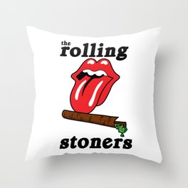 The Rolling Stoners Throw Pillow
