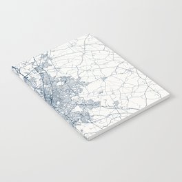 Leicester - England, Authentic Map Notebook