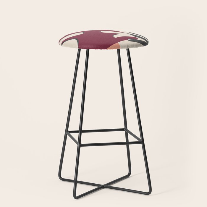 Finding Matisse Pt 2 Society6 Abstract Art Bar Stool By Designdn Finding Matisse Pt 2 Society6 Abstract Art Bar Stool