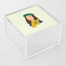 Stylish Winter Girl Acrylic Box
