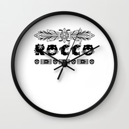 ROCCO Boys Name Animals African Style Personalized Wall Clock