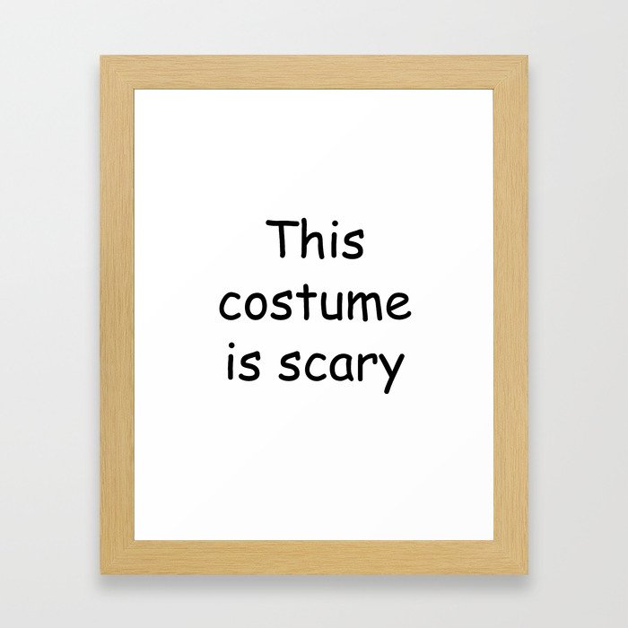 Comic Sans is Scary Framed Art Print