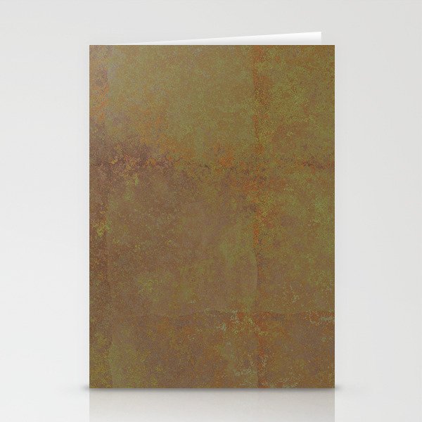 Abstract copper rusty crumpled paper Stationery Cards
