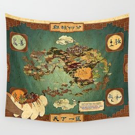 Avatar The Last Airbender Map Wall Tapestry