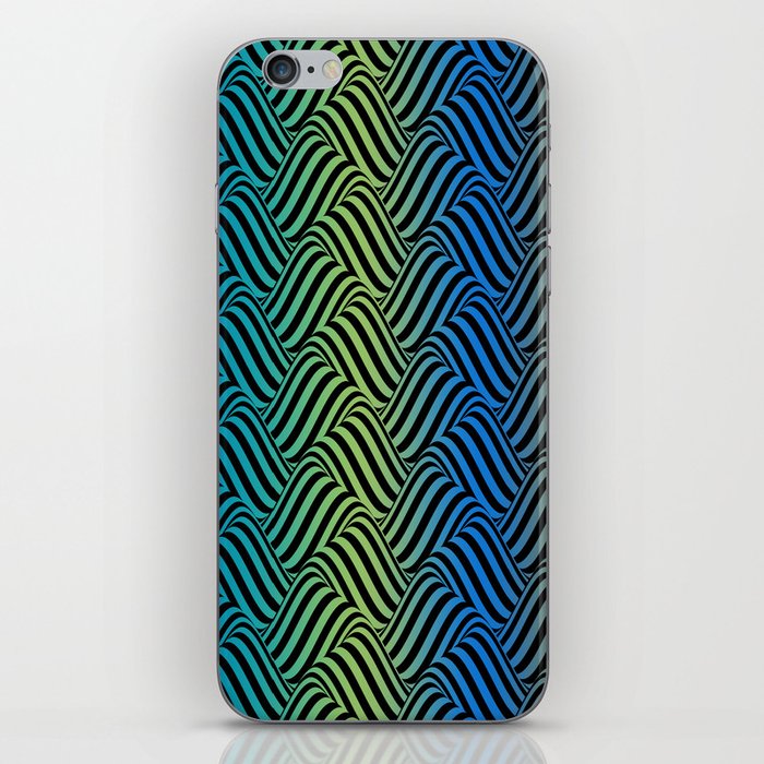 Illusion Art - Dark Blue iPhone Skin