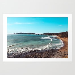 cali crusin 02 Art Print | Water, Digital, Rocks, Beach, Sky, Photo, Landscape, Coast, Waves, Color 