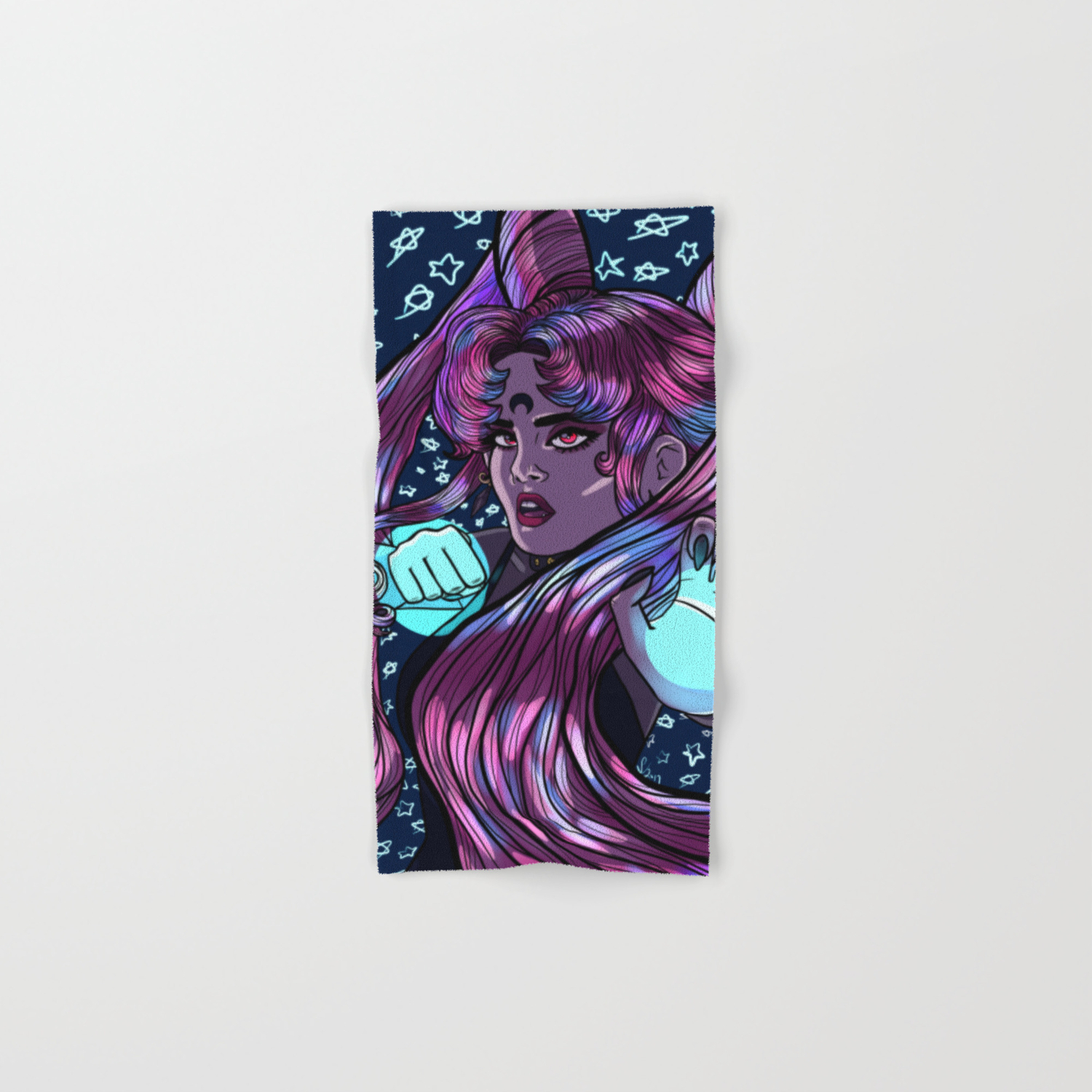Dark Lady Hand Bath Towel By Surelysurlyshirley Society6