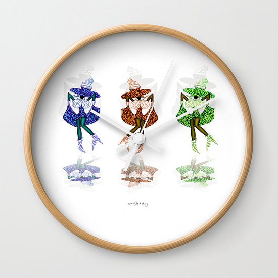 CAN CAN GIRLS Wall Clock