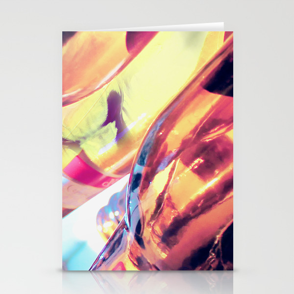 Abstract Art From Macro Photography Glass Manipulation Stationery