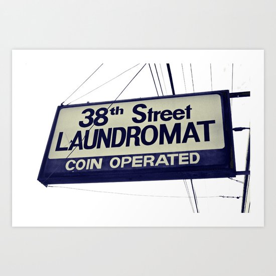 38th Street Laundromat Art Print