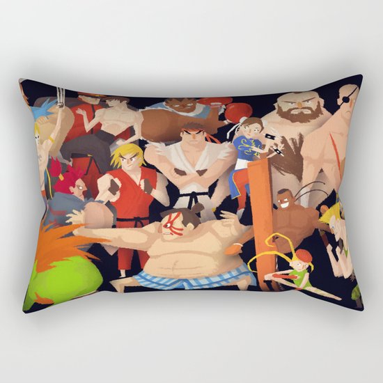 Street Fighter Rectangular Pillow