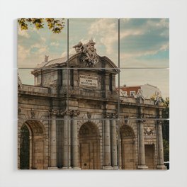 Spain Photography - The Beautiful Gate Called Puerta De Alcalá  Wood Wall Art