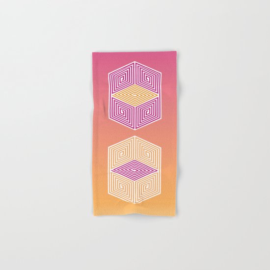 Geometric lines Hand & Bath Towel