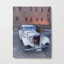 MG CARS Metal Print | Collection, Digital Manipulation, Castle, Retro, Ferrara, Color, Digital, Italy, Photo 