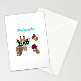 Comical Giraffe (friends) design  Stationery Card