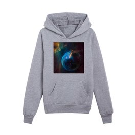 Hubble picture 1 : Bubble nebula NGC 735 Kids Pullover Hoodies