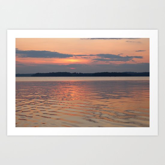 Sunset Reflections Art Print