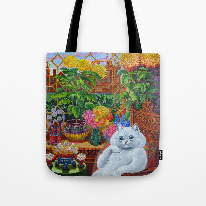 'Master of Cat College' Vintage Cat Art by Louis Wain Tote Bag