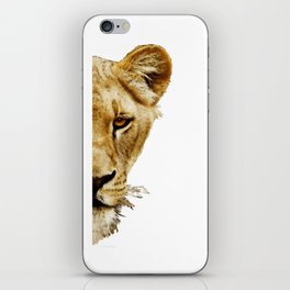 Lioness Lion Animal Art On The Side iPhone Skin