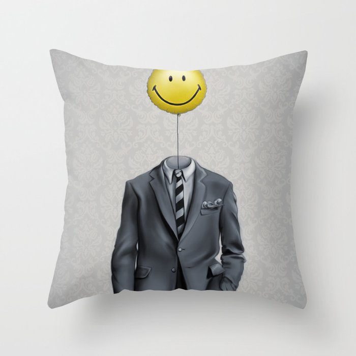 Mr. Smiley :) Throw Pillow