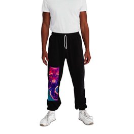 Colorful Neon Fox Sweatpants