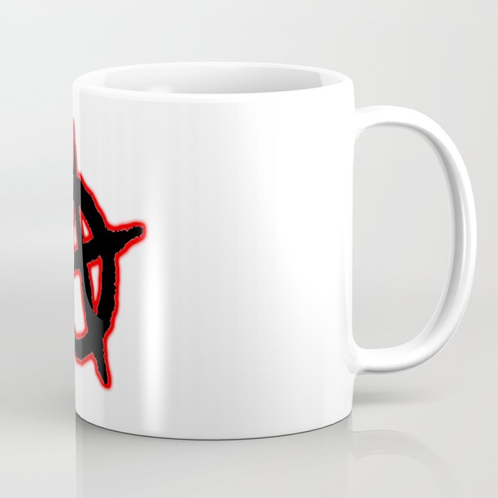ANARCHIST SIGN WITH RED SHADOW. Coffee Mug