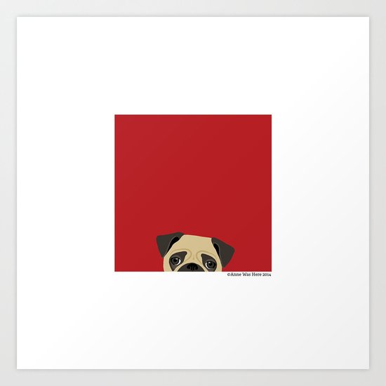 Pug Art Print