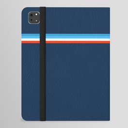 Tokimune - Classic Blue Red Retro Stripes iPad Folio Case